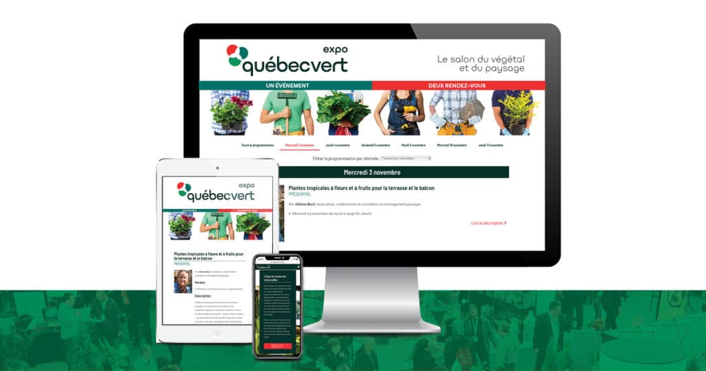 Vitrine virtuelle Expo Quebec Vert
