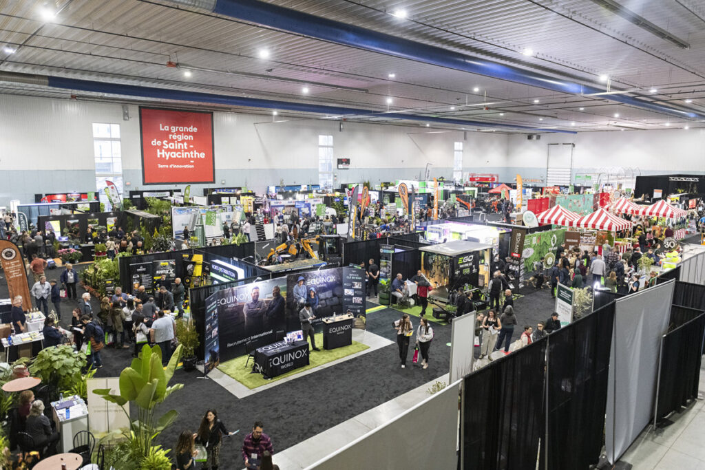 Vue aérienne du Salon Expo Québec Vert