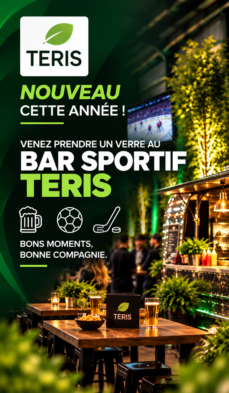 Ilot Bar sportif TERIS